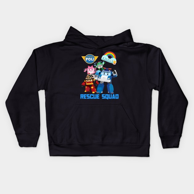 resque squad Kids Hoodie by scary poter